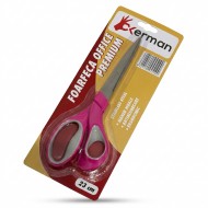 Foarfeca birou Okerman 23 cm inox cu maner ergonomic pentru scoala birou